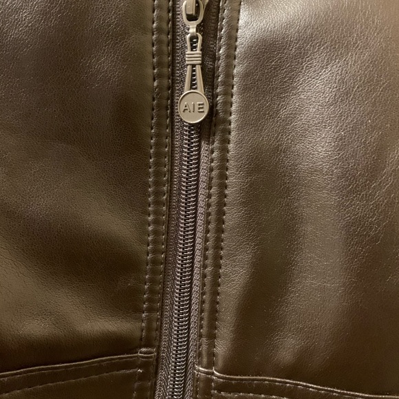 ae emporio collezione leather jacket